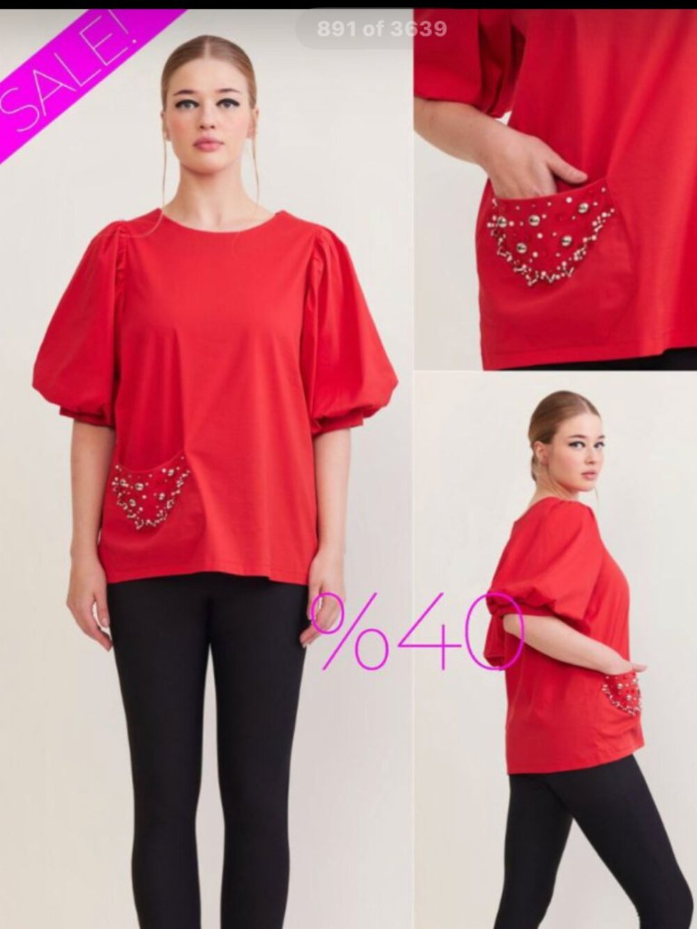 Red blouse Verda